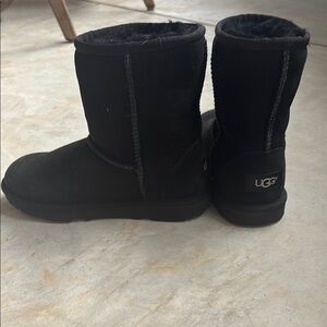 UGG Black Suede Ankle Boots